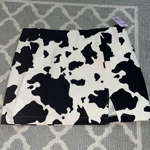 Cow mini skirt